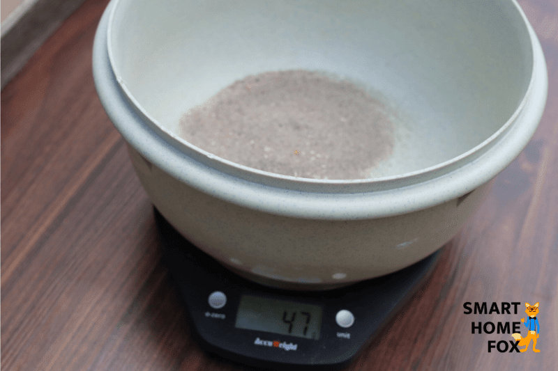 Testergebnis Roomba i7 beim Sand Saugtest auf dem Laminat